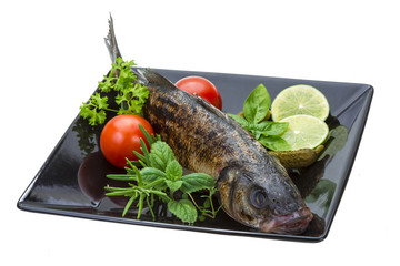Roasted seabass