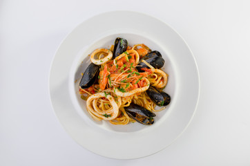 Linguine seafood
