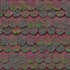 Vintage clay tile - seamless texture for you 3d roofs
