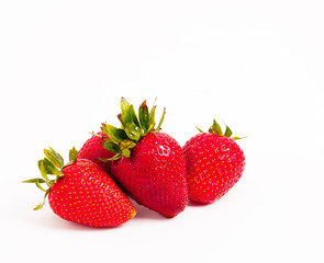 Many juicy strawberries