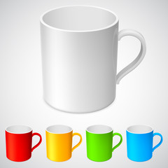 White cup and its color variations.
