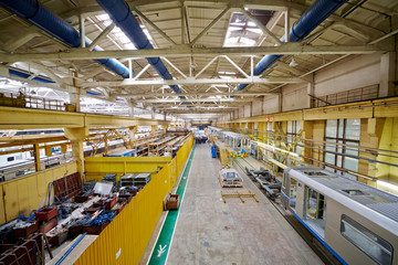 Fototapeta premium Assembling shop floor