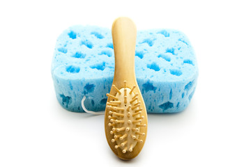 Badeschwamm mit Massagebürste