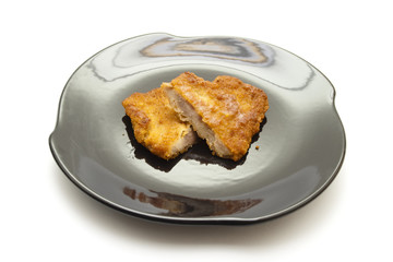 Paniertes und Gebratenes Schnitzel