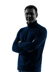 Obraz premium mężczyzna uśmiechnięty portret przyjazny sylwetka
