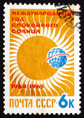 Postage stamp Russia 1964 Partial Eclipse of Sun