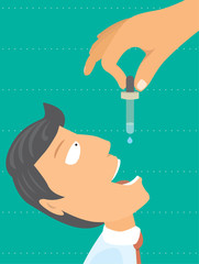 Man waiting for a drop