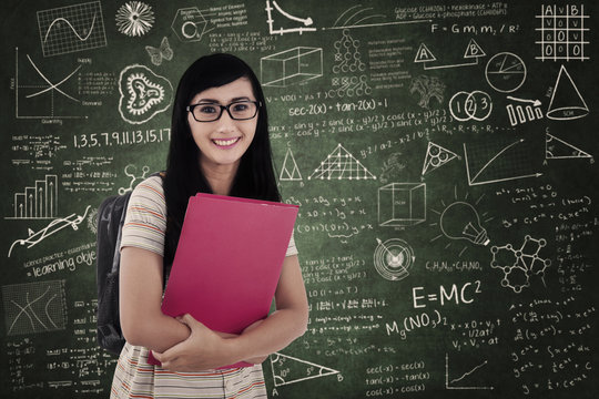 Asian female student at classroom