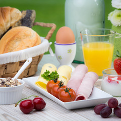frühstück am morgen