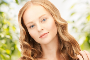 Fototapeta premium beautiful woman with long hair