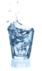 Glass of mineral water