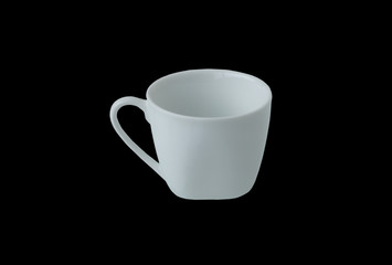 Empty white cup