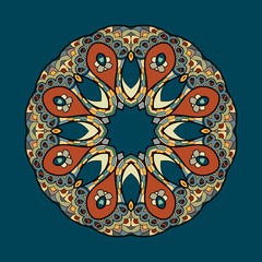 Circular ornament vector design