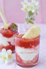 strawberry dessert.