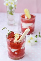 strawberry dessert.