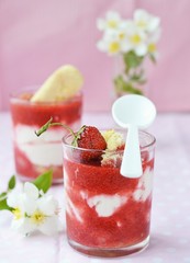 strawberry dessert.