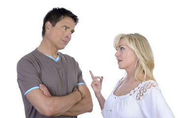 Ehepaar beim Streiten