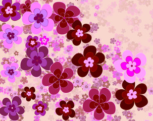 flower of happiness, floral background