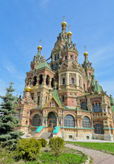 Church of St. Peter and Paul  in Peterhof,St. Petersburg, Russia