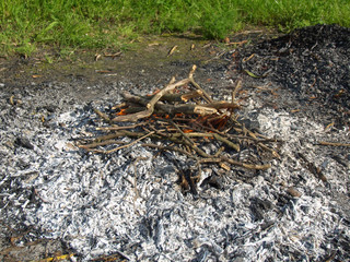 Burning fire