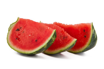 Three watermelon slices