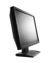 Computer display or lcd tv on white background