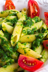 noodles with spinach