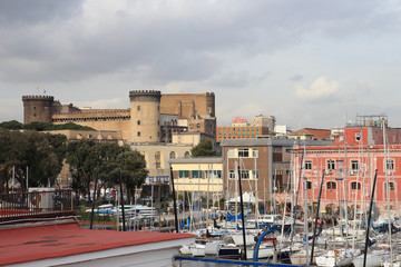 Castel nuovo from the Harbour, Naples