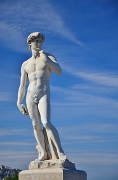 Marseille : Statue de David par Jules Cantini