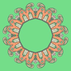 Circular ornament vector design