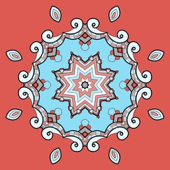 Circular ornament vector design
