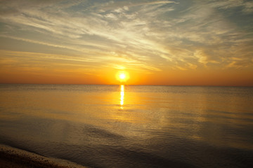 Obraz premium sunrise in the sea