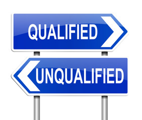 Qualified or unqualified.