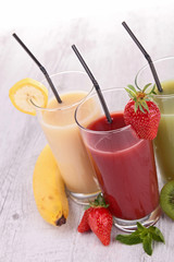 assortment of fruit juice