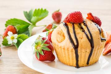 strawberry muffins