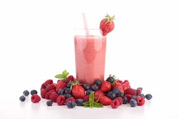 Garden poster Milkshake berry smoothie