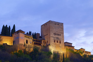 Fototapeta premium Sunset in Alhambra