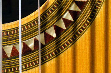 Closeup of a Spanish Guitar
