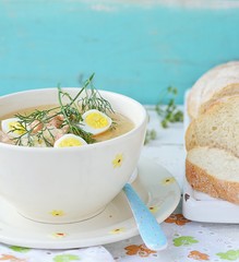 fish soup with eggs