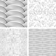 set of 4 abstract background