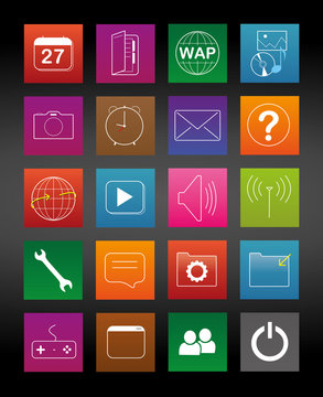 Icons Handy App Phone Smartphone Tablet Web 2