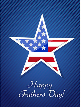 Patriotic Happy Fathers Day Proud Card