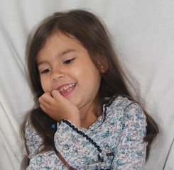 Smiling Alaska Native Girl