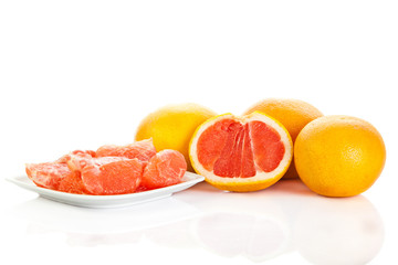 grapefruit isolated on white background