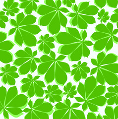 Obraz premium Chestnut leaves a background pattern