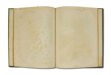 Old book (Ancient book) isolated on white background