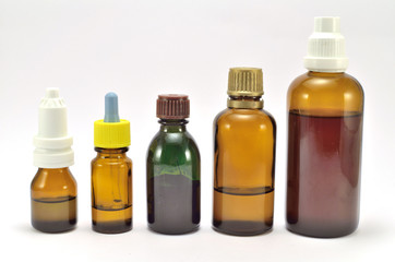 brown cans with the medicine