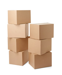 cardboard box package moving transportation delivery