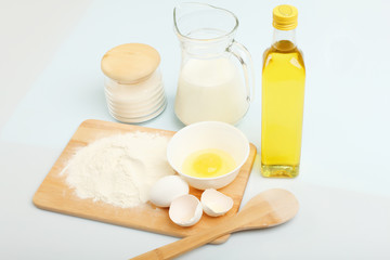 Different products to make bread