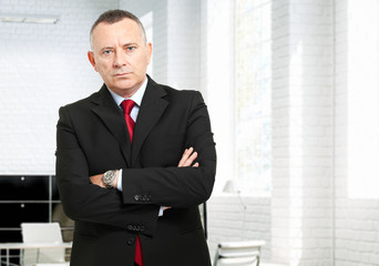 Fototapeta premium Serious manager portrait